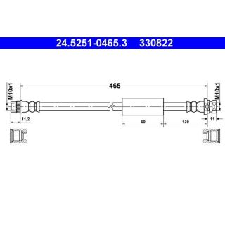 Stabdžių žarnelė ATE 24.5251-0465.3