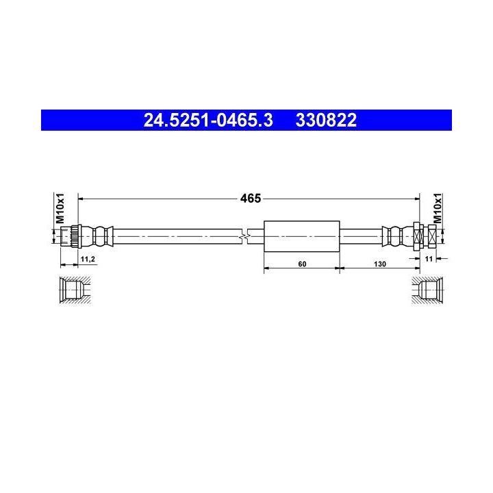 Stabdžių žarnelė ATE 24.5251-0465.3