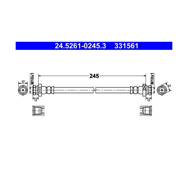 Stabdžių žarnelė ATE 24.5261-0245.3