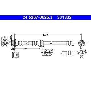 Stabdžių žarnelė ATE 24.5267-0625.3