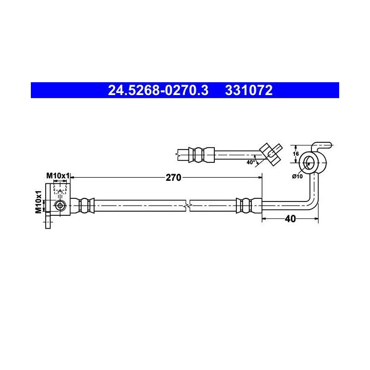 Stabdžių žarnelė ATE 24.5268-0270.3