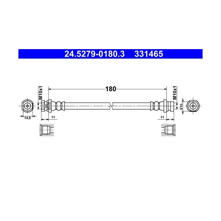 Stabdžių žarnelė ATE 24.5279-0180.3