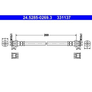 Stabdžių žarnelė ATE 24.5285-0269.3
