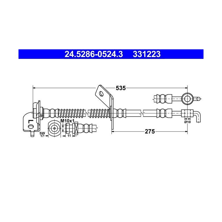 Stabdžių žarnelė ATE 24.5286-0524.3