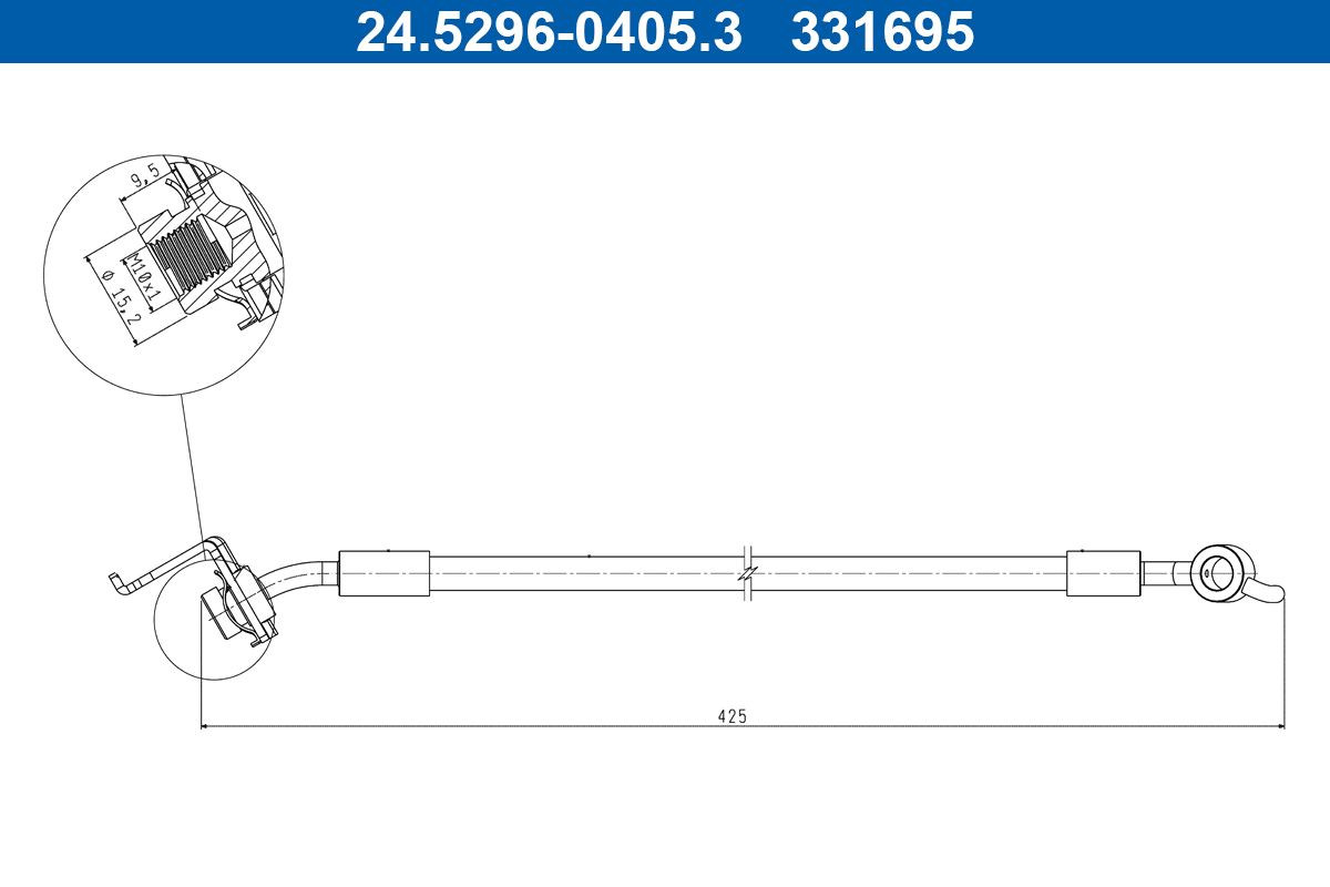 Stabdžių žarnelė ATE 24.5296-0405.3