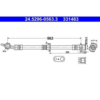 Stabdžių žarnelė ATE 24.5296-0563.3