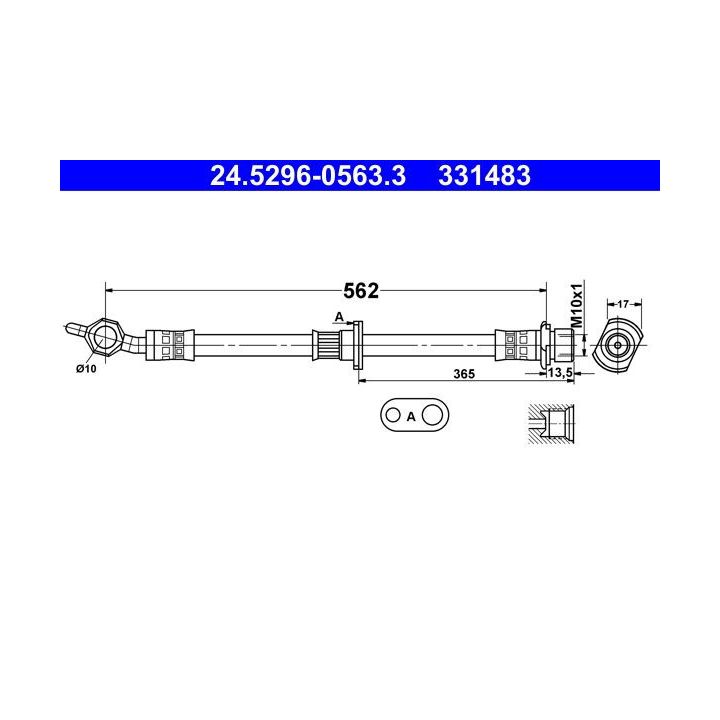 Stabdžių žarnelė ATE 24.5296-0563.3