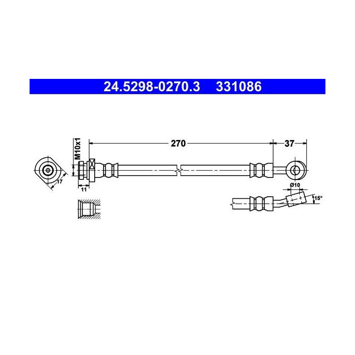 Stabdžių žarnelė ATE 24.5298-0270.3