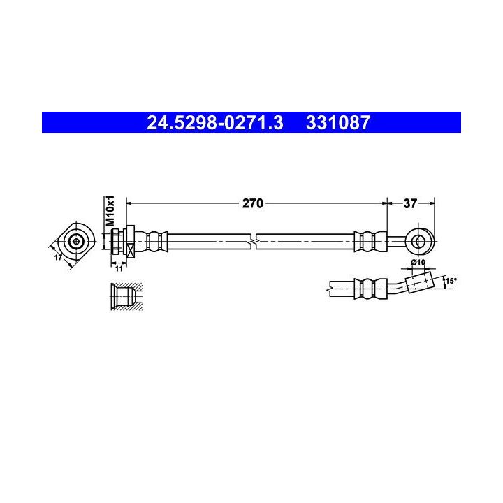 Stabdžių žarnelė ATE 24.5298-0271.3