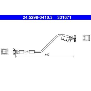 Stabdžių žarnelė ATE 24.5298-0410.3