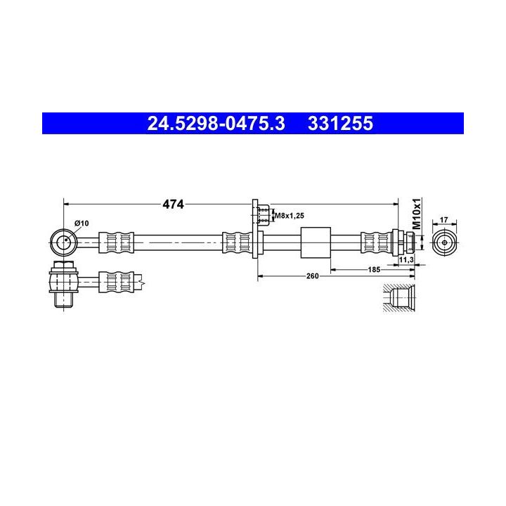 Stabdžių žarnelė ATE 24.5298-0475.3