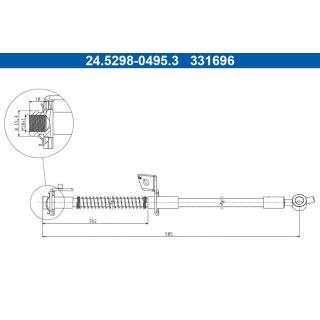 Stabdžių žarnelė ATE 24.5298-0495.3