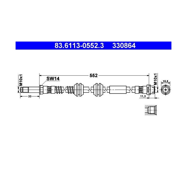 Stabdžių žarnelė ATE 83.6113-0552.3