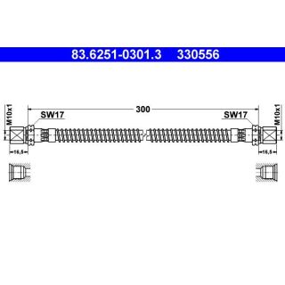Stabdžių žarnelė ATE 83.6251-0301.3