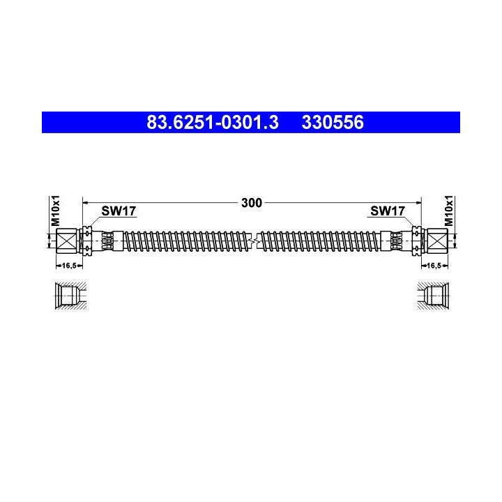 Stabdžių žarnelė ATE 83.6251-0301.3
