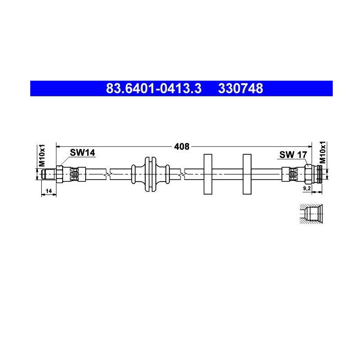 Stabdžių žarnelė ATE 83.6401-0413.3