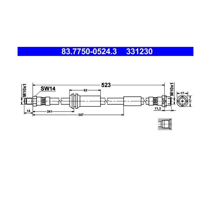 Stabdžių žarnelė ATE 83.7750-0524.3