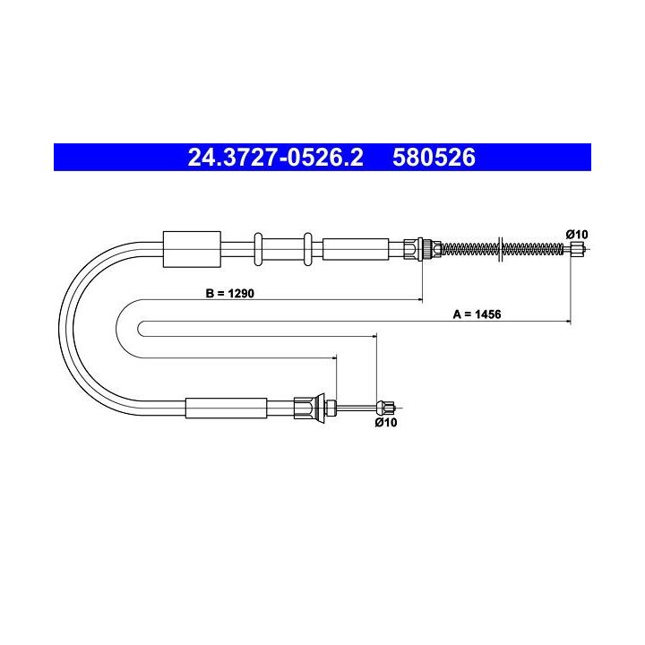 Trosas, stovėjimo stabdys ATE 24.3727-0526.2
