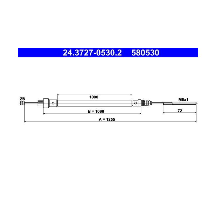 Trosas, stovėjimo stabdys ATE 24.3727-0530.2