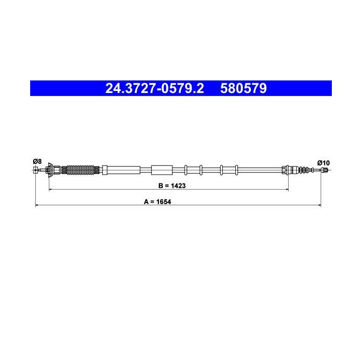 Trosas, stovėjimo stabdys ATE 24.3727-0579.2