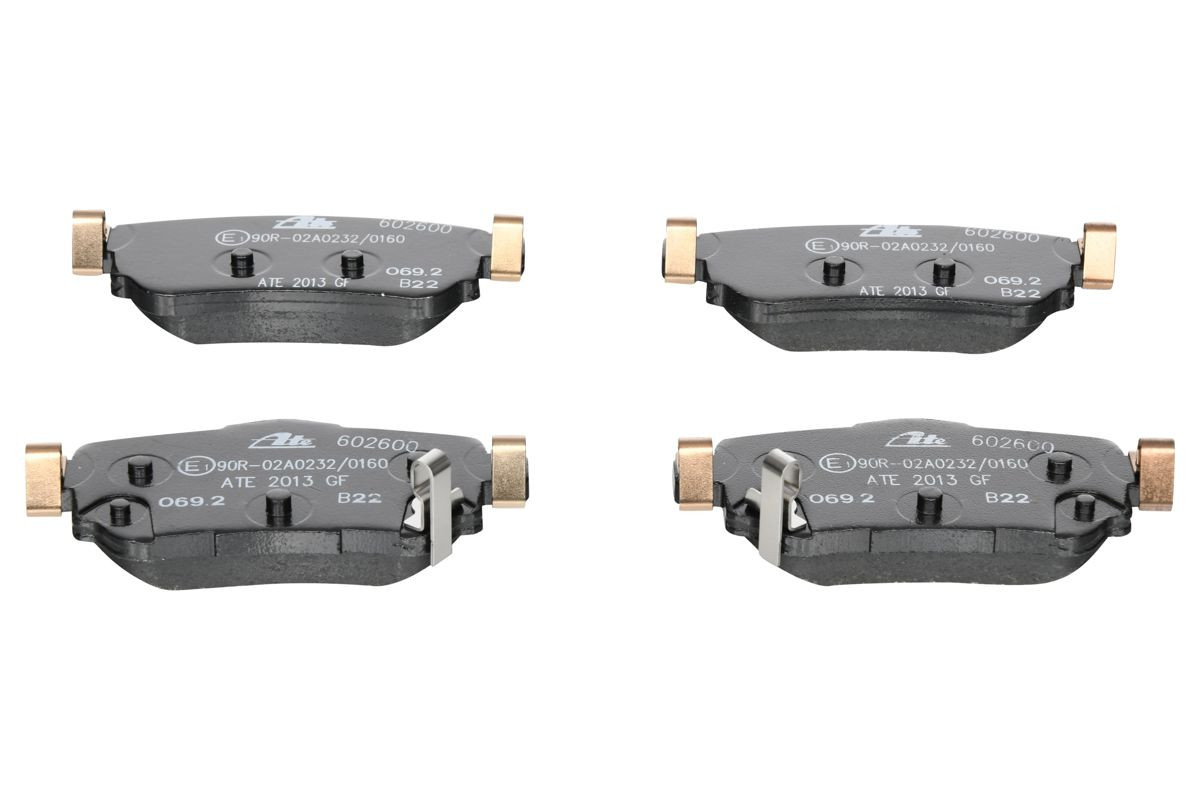 Stabdžių trinkelių rinkinys, diskinis stabdys ATE 13.0460-2600.2