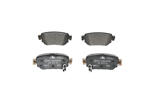 Stabdžių trinkelių rinkinys, diskinis stabdys ATE 13.0460-2600.2