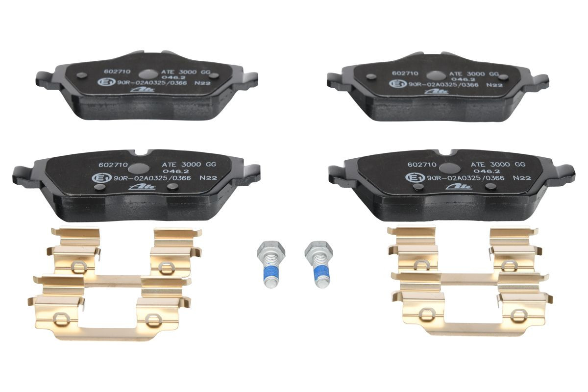 Stabdžių trinkelių rinkinys, diskinis stabdys ATE 13.0460-2710.2