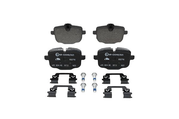 Stabdžių trinkelių rinkinys, diskinis stabdys ATE 13.0460-2716.2