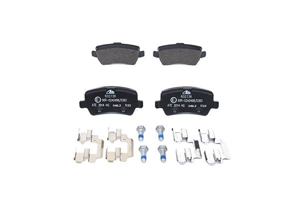 Stabdžių trinkelių rinkinys, diskinis stabdys ATE 13.0460-2736.2