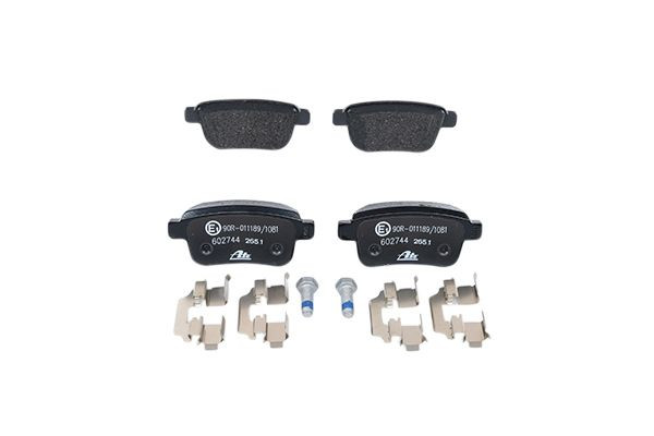 Stabdžių trinkelių rinkinys, diskinis stabdys ATE 13.0460-2744.2