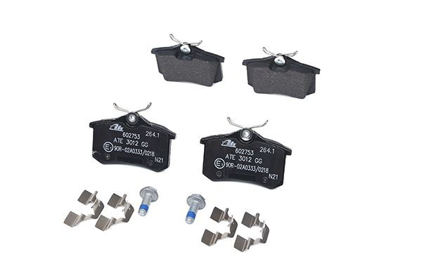 Stabdžių trinkelių rinkinys, diskinis stabdys ATE 13.0460-2753.2