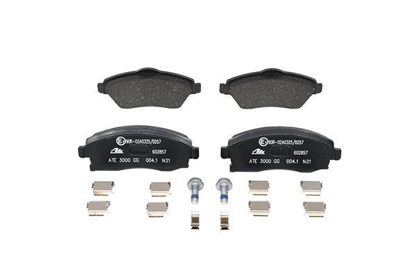 Stabdžių trinkelių rinkinys, diskinis stabdys ATE 13.0460-2857.2