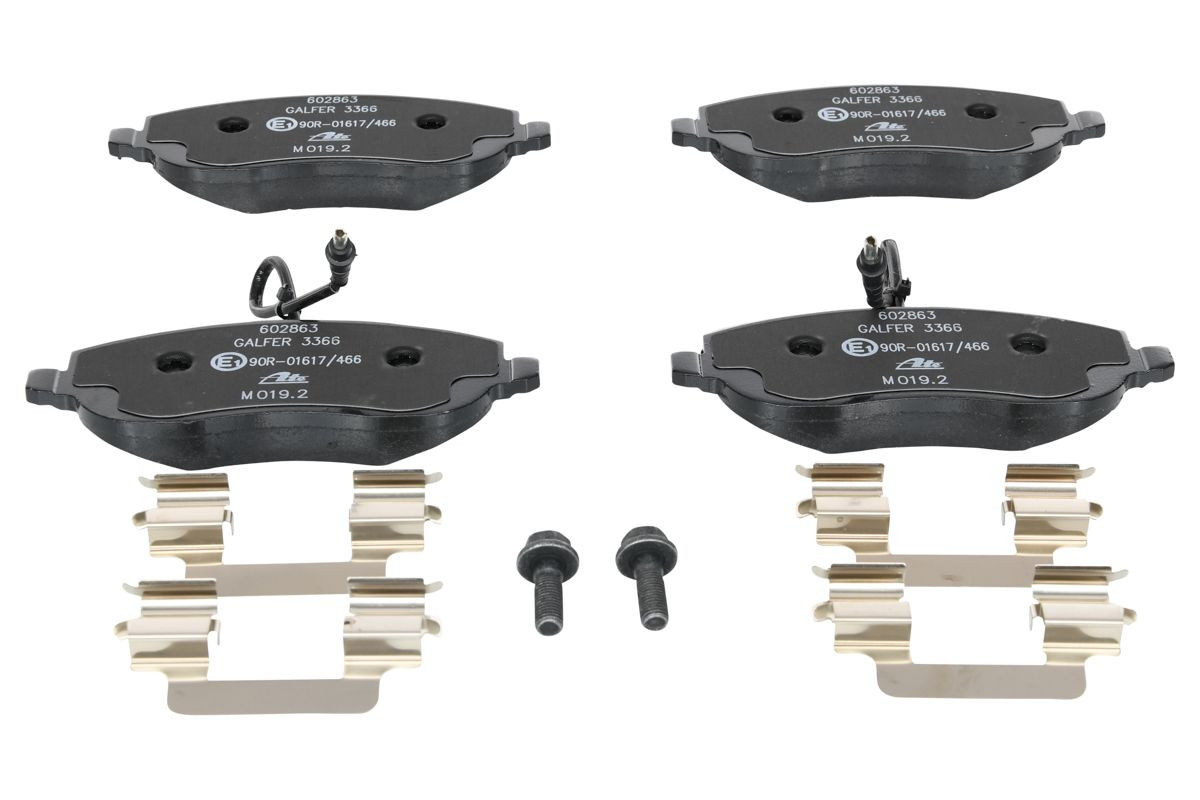 Stabdžių trinkelių rinkinys, diskinis stabdys ATE 13.0460-2863.2