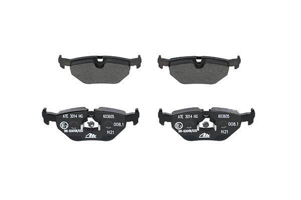 Stabdžių trinkelių rinkinys, diskinis stabdys ATE 13.0460-3605.2