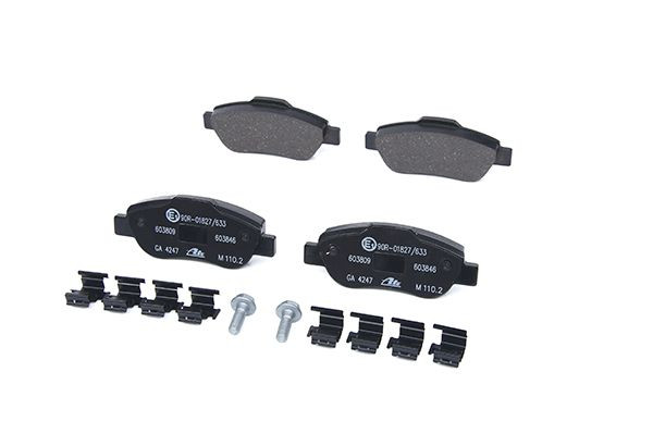 Stabdžių trinkelių rinkinys, diskinis stabdys ATE 13.0460-3809.2