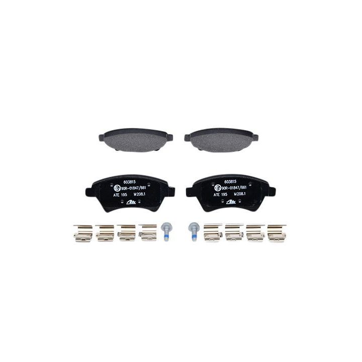 Stabdžių trinkelių rinkinys, diskinis stabdys ATE 13.0460-3815.2