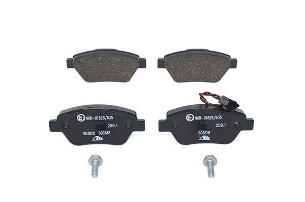 Stabdžių trinkelių rinkinys, diskinis stabdys ATE 13.0460-3818.2