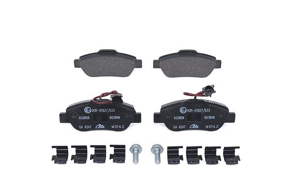 Stabdžių trinkelių rinkinys, diskinis stabdys ATE 13.0460-3846.2