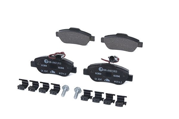 Stabdžių trinkelių rinkinys, diskinis stabdys ATE 13.0460-3846.2