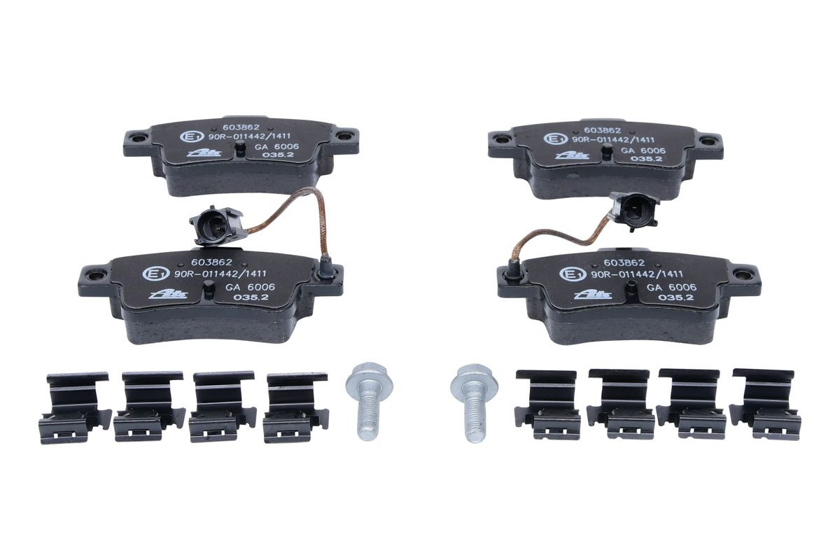 Stabdžių trinkelių rinkinys, diskinis stabdys ATE 13.0460-3862.2