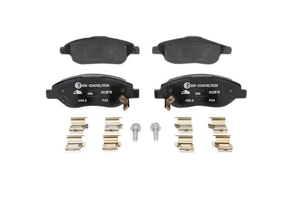 Stabdžių trinkelių rinkinys, diskinis stabdys ATE 13.0460-3878.2