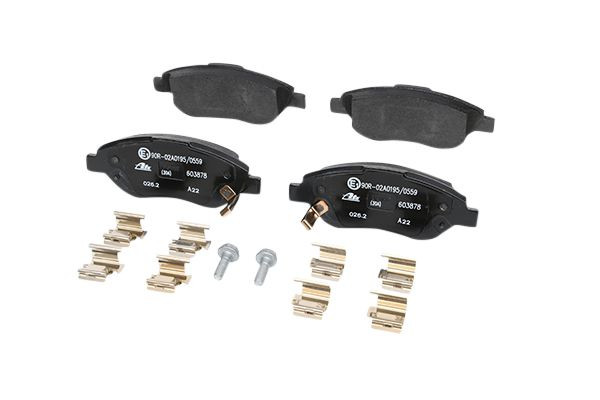 Stabdžių trinkelių rinkinys, diskinis stabdys ATE 13.0460-3878.2