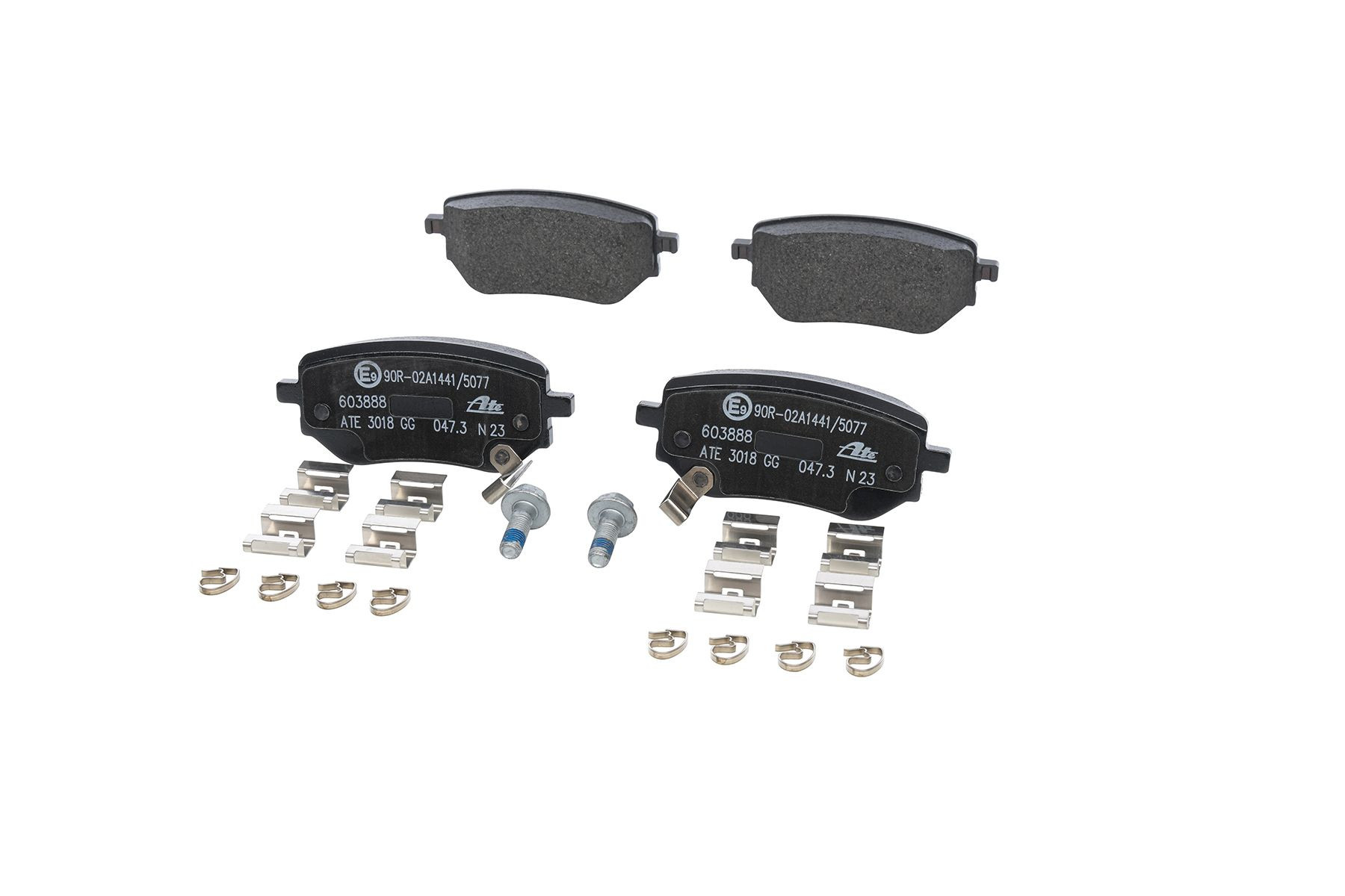 Stabdžių trinkelių rinkinys, diskinis stabdys ATE 13.0460-3888.2