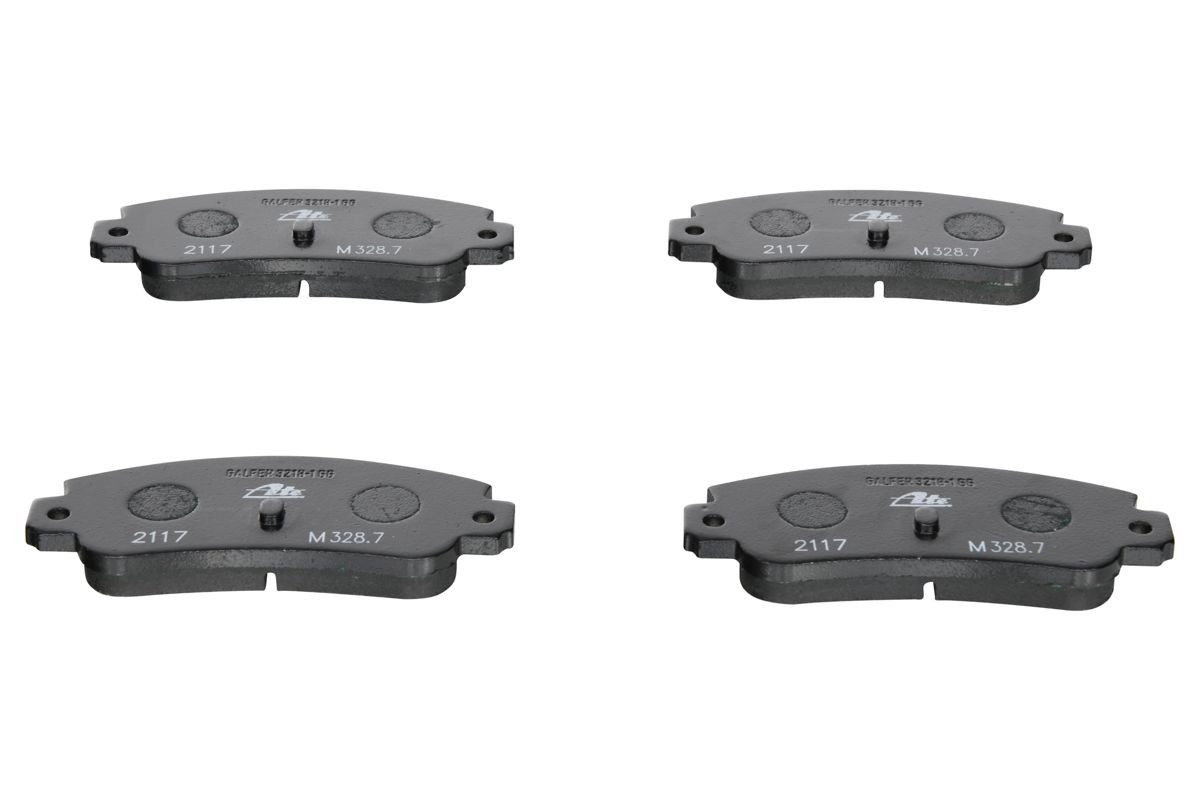 Stabdžių trinkelių rinkinys, diskinis stabdys ATE 13.0460-3942.2