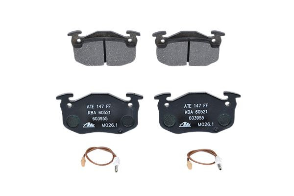 Stabdžių trinkelių rinkinys, diskinis stabdys ATE 13.0460-3955.2