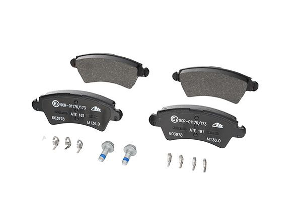 Stabdžių trinkelių rinkinys, diskinis stabdys ATE 13.0460-3968.2