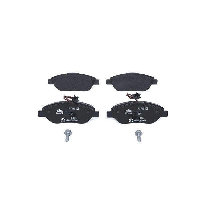 Stabdžių trinkelių rinkinys, diskinis stabdys ATE 13.0460-3984.2