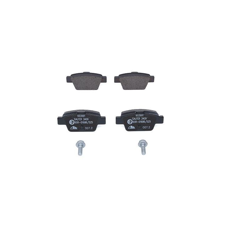 Stabdžių trinkelių rinkinys, diskinis stabdys ATE 13.0460-3991.2