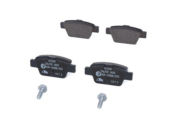 Stabdžių trinkelių rinkinys, diskinis stabdys ATE 13.0460-3991.2