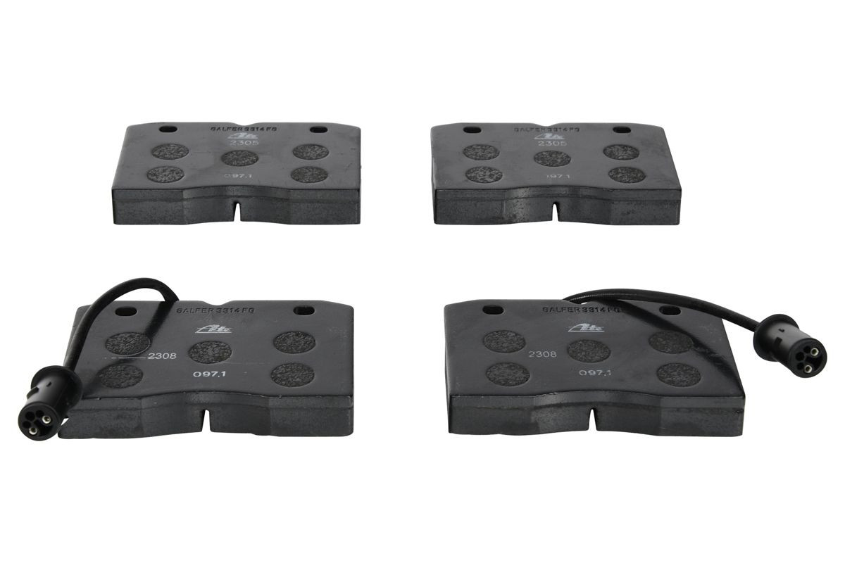 Stabdžių trinkelių rinkinys, diskinis stabdys ATE 13.0460-4955.2